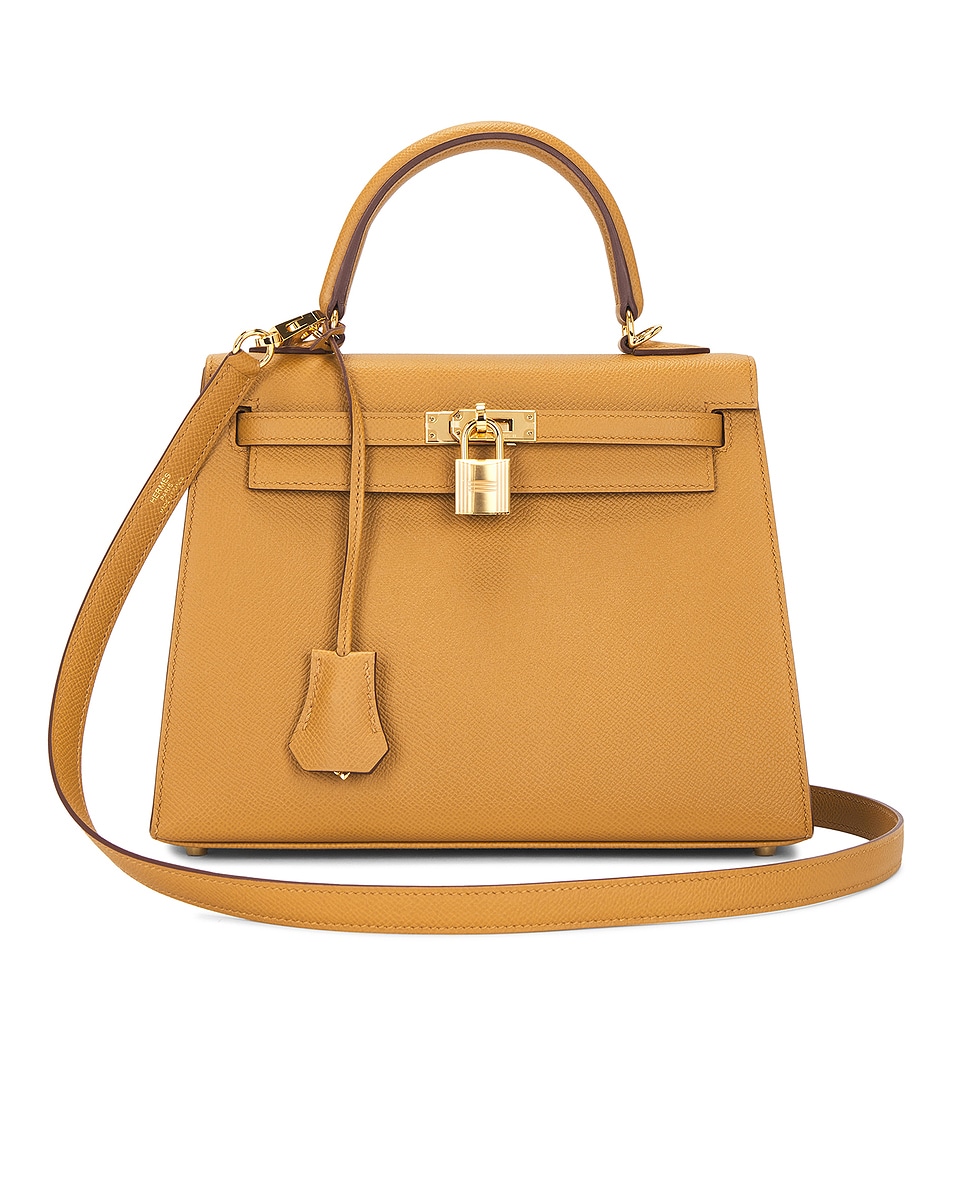 Image 1 of FWRD Renew Hermes Epsom Kelly 25 Handbag in Sesame