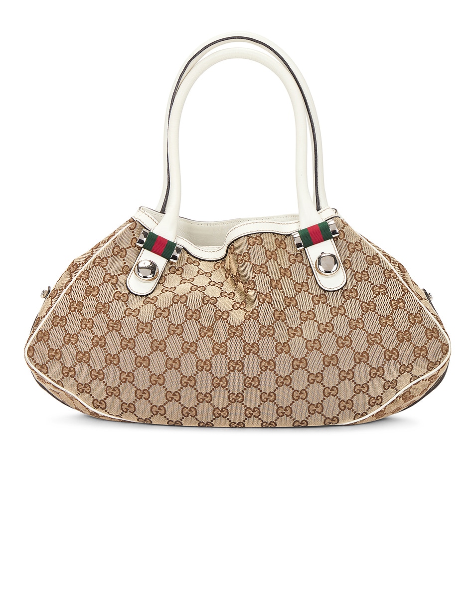 Image 1 of FWRD Renew Gucci Match Ball Handbag in Beige