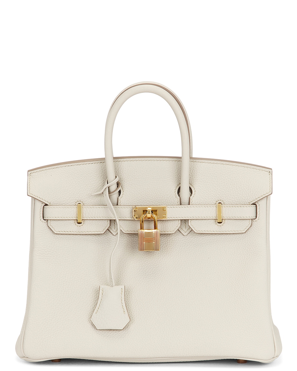 Image 1 of FWRD Renew Hermes Togo Birkin 25 Handbag in Beton