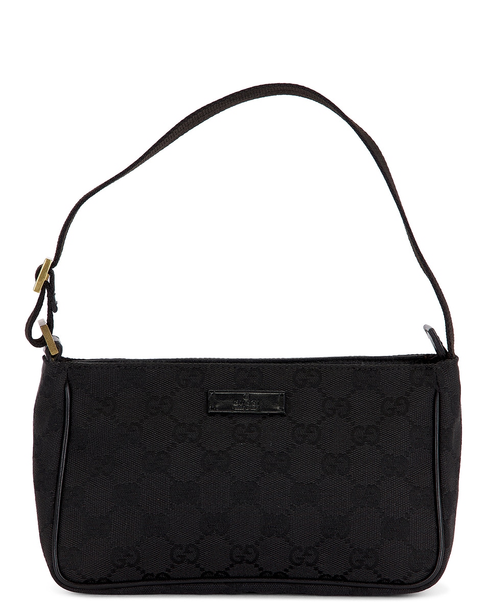 Image 1 of FWRD Renew Gucci GG Pochette Shoulder Bag in Black