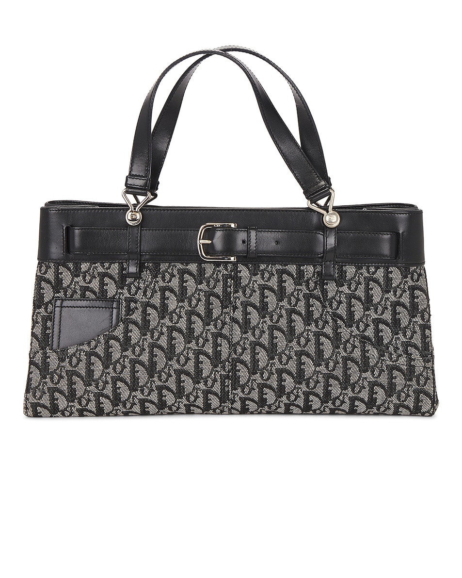 Image 1 of FWRD Renew Dior Diorissimo Jean Pocket Tote Bag in Black