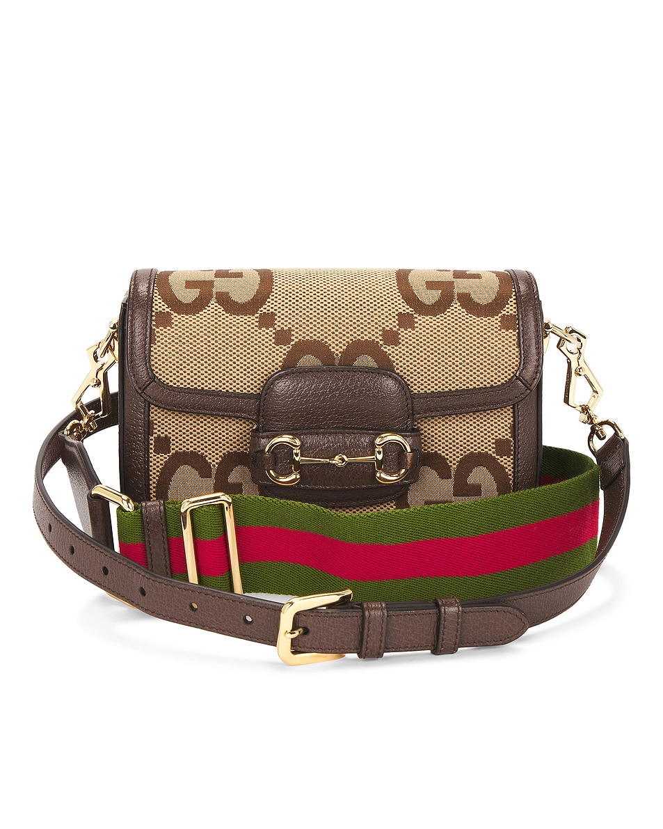 Image 1 of FWRD Renew Gucci Horsebit 1955 Shoulder Bag in Brown