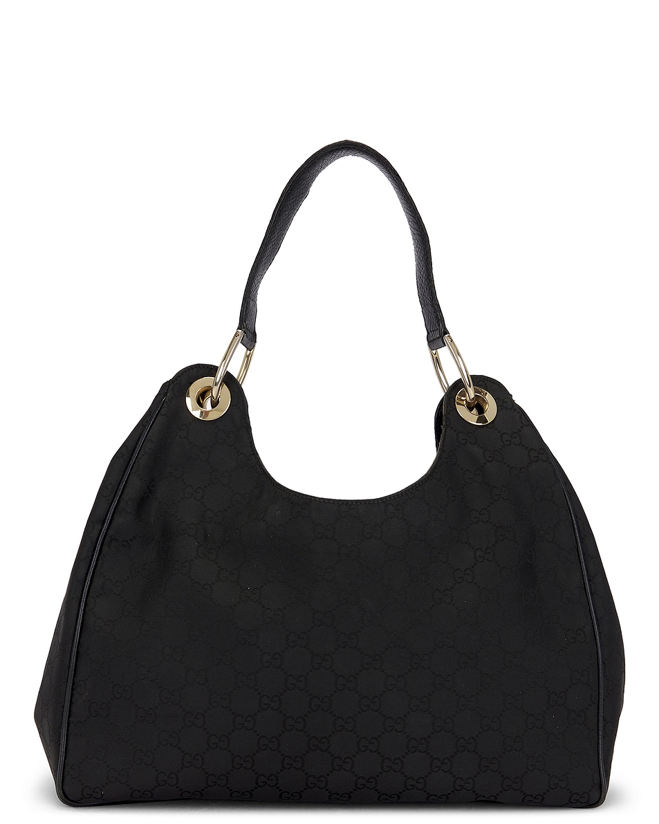 Image 1 of FWRD Renew Gucci GG Hobo Bag in Black