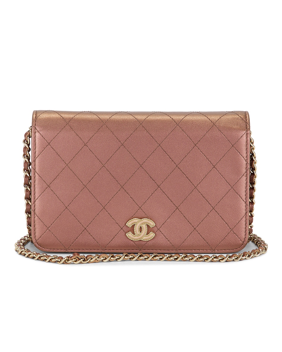 Image 1 of FWRD Renew Chanel Wallet On Chain in Rose Gold