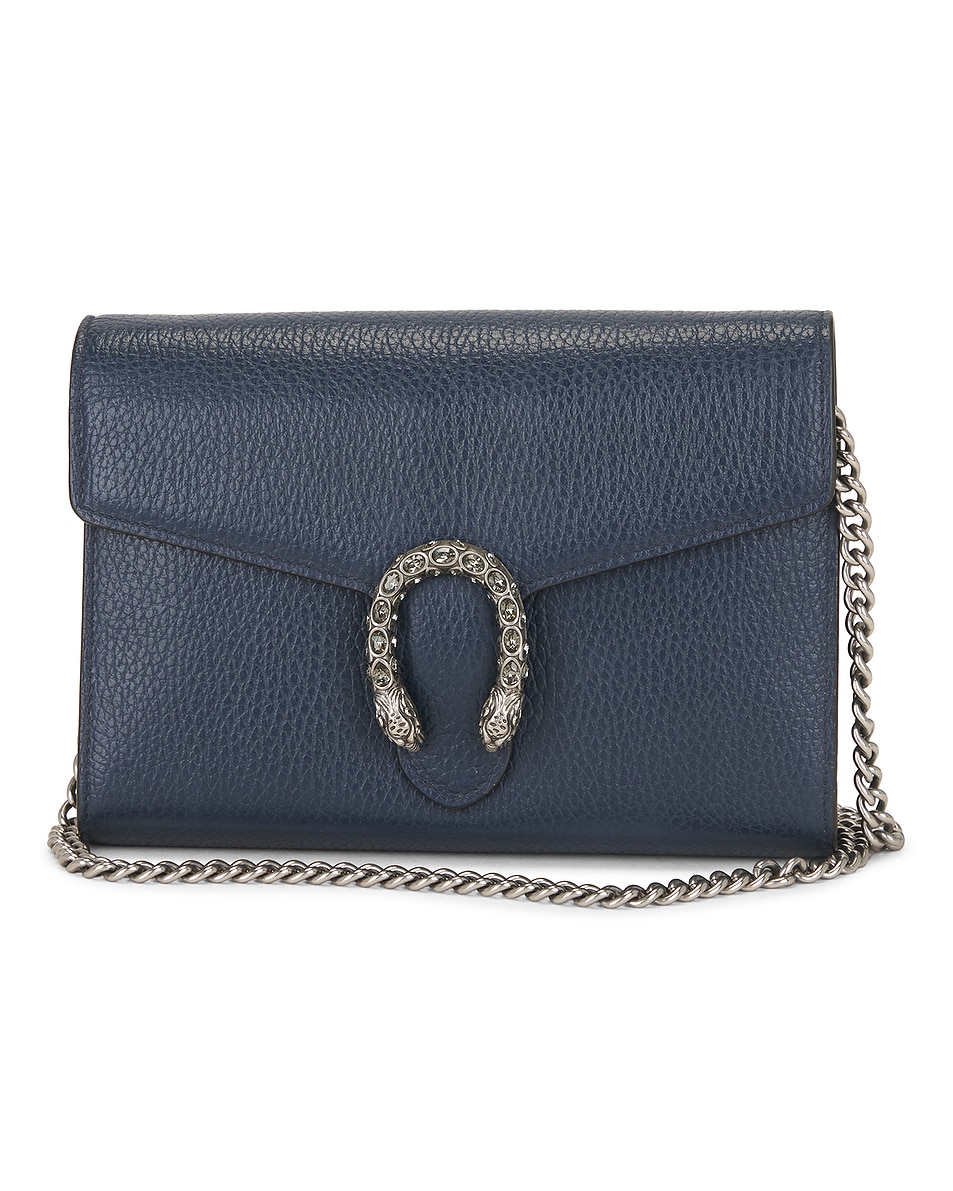 Image 1 of FWRD Renew Gucci Dionysus Shoulder Bag in Blue