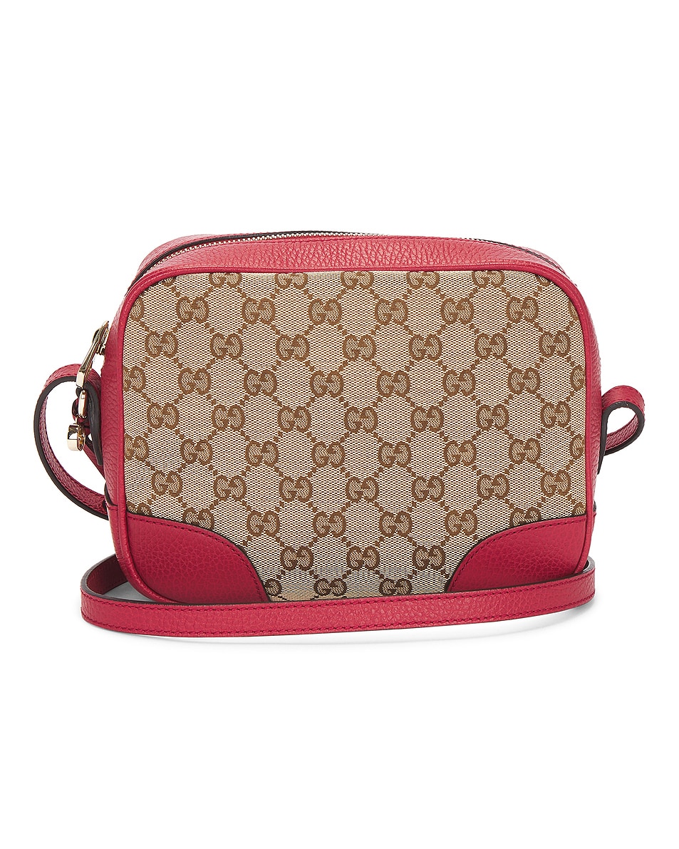 Image 1 of FWRD Renew Gucci Mini Bree Messenger Bag in Beige