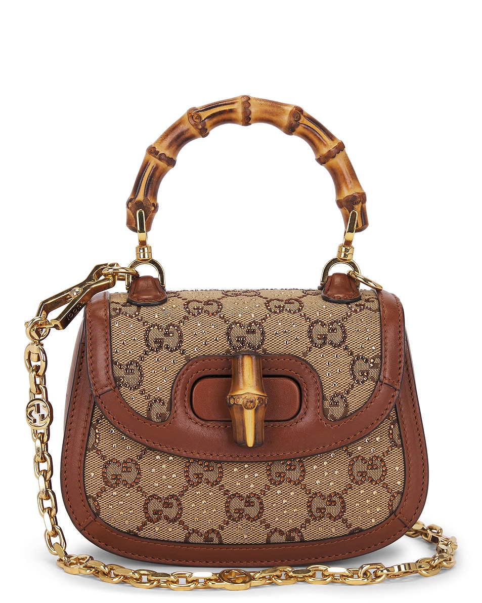 Image 1 of FWRD Renew Gucci Bamboo 1947 Handbag in Brown