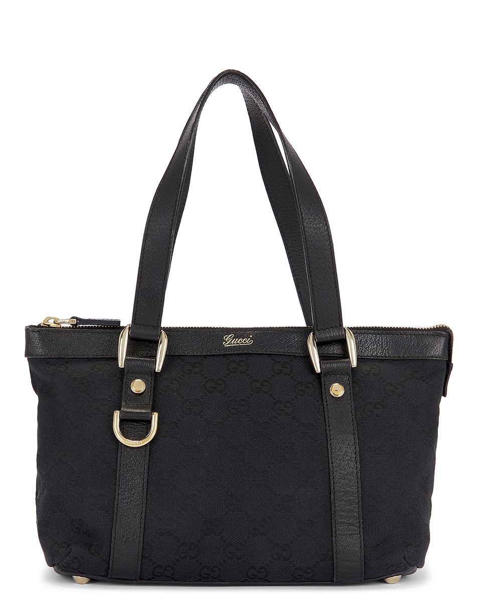 Image 1 of FWRD Renew Gucci Abbey Tote Bag in Black