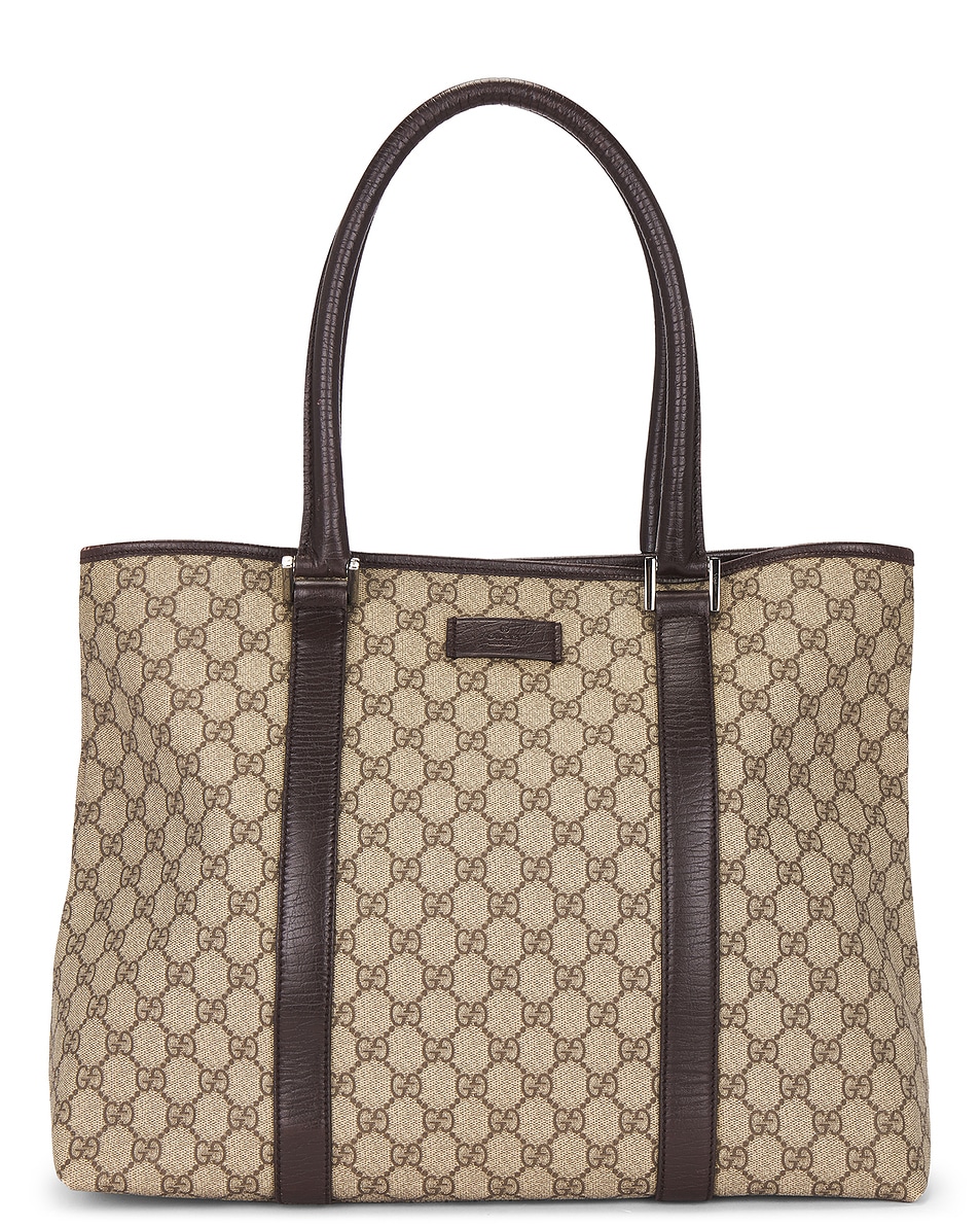 Image 1 of FWRD Renew Gucci Joy Tote Bag in Beige