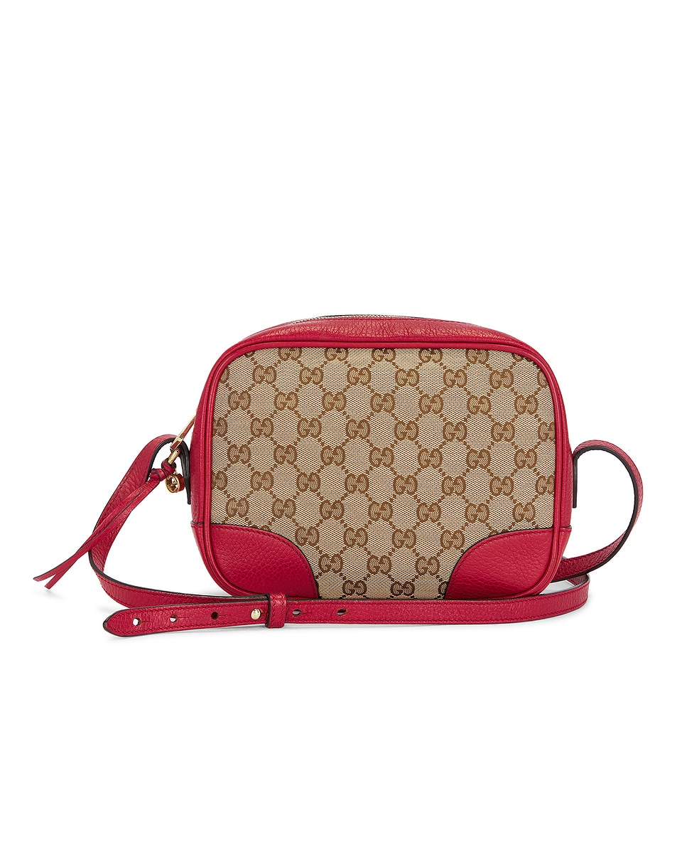 Image 1 of FWRD Renew Gucci Mini Bree Messenger Bag in Beige