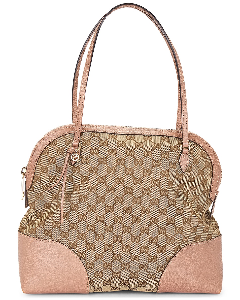 Image 1 of FWRD Renew Gucci Bree Dome Shoulder Bag in Beige