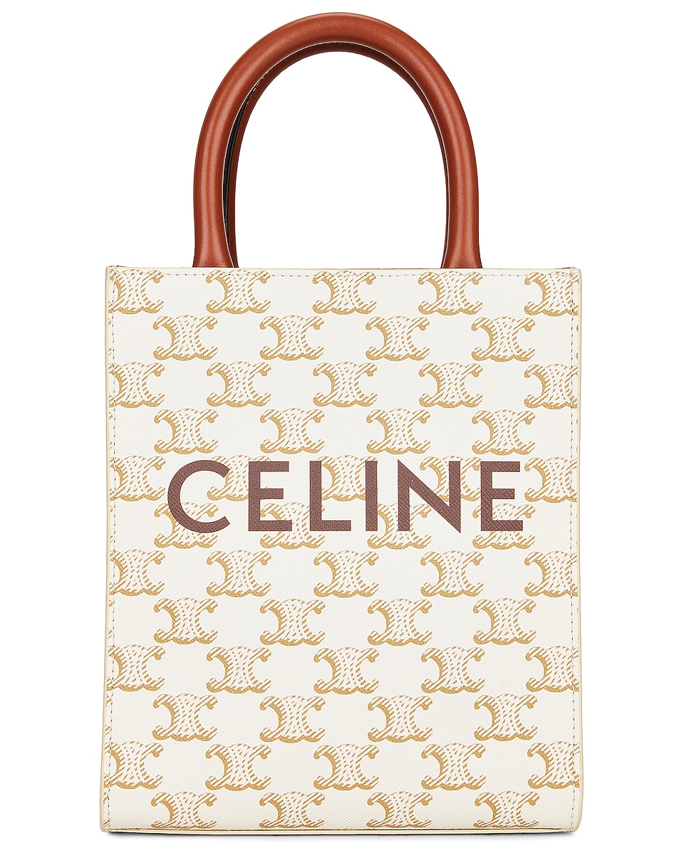 Image 2 of FWRD Renew Celine Mini Vertical Cabas Tote Bag in Brown
