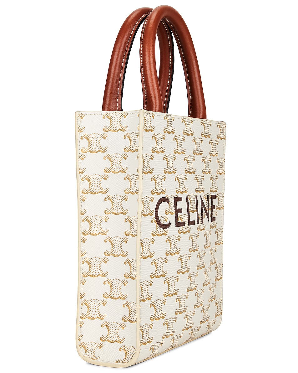 Image 4 of FWRD Renew Celine Mini Vertical Cabas Tote Bag in Brown