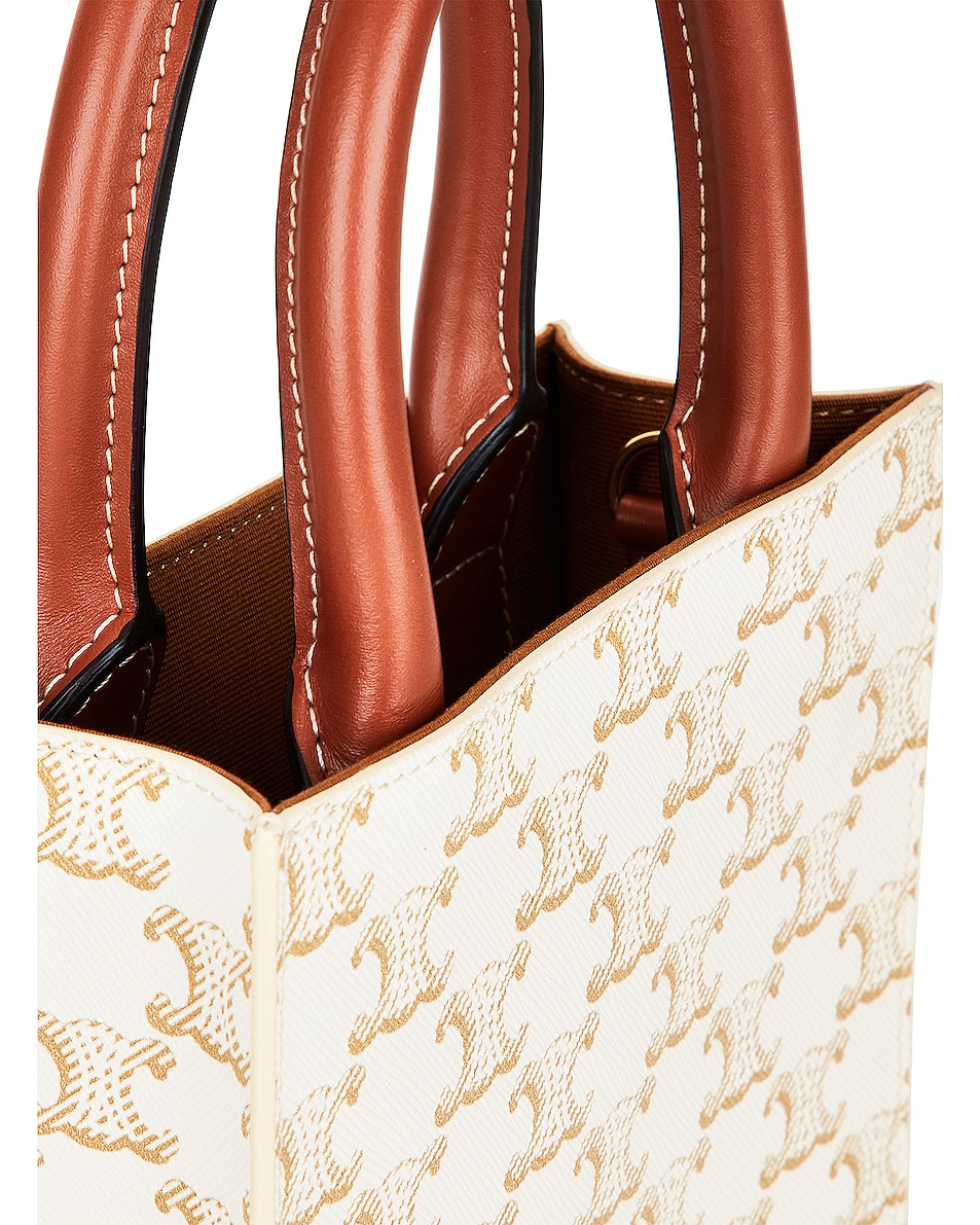 Image 8 of FWRD Renew Celine Mini Vertical Cabas Tote Bag in Brown