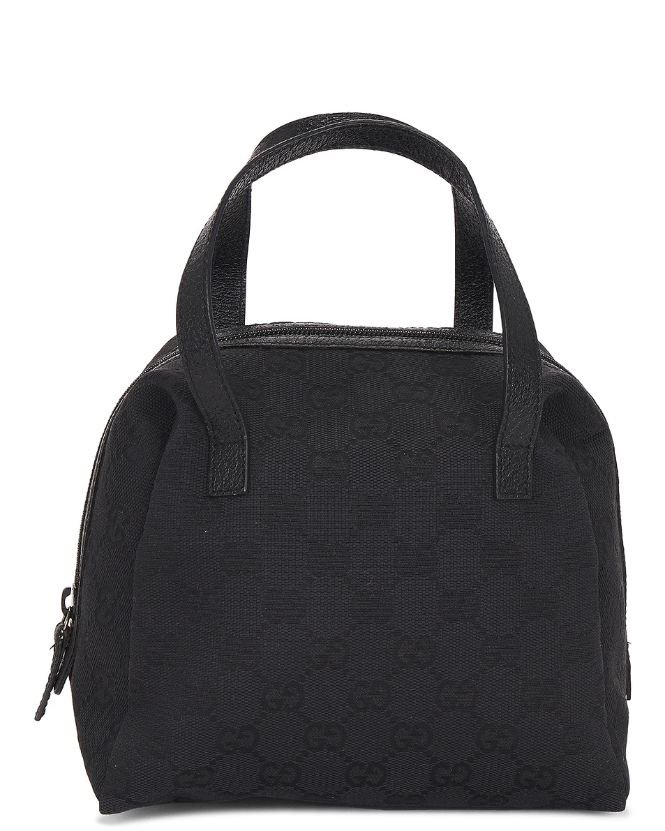 Image 1 of FWRD Renew Gucci GG Balthus Cosmetic Handbag in Black