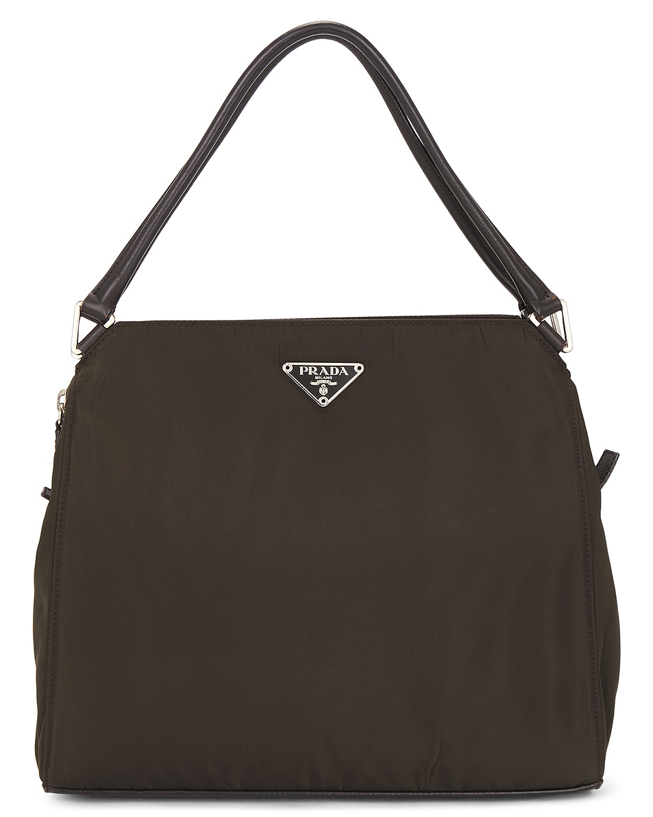 Image 1 of FWRD Renew Prada Tessuto Handbag in Black