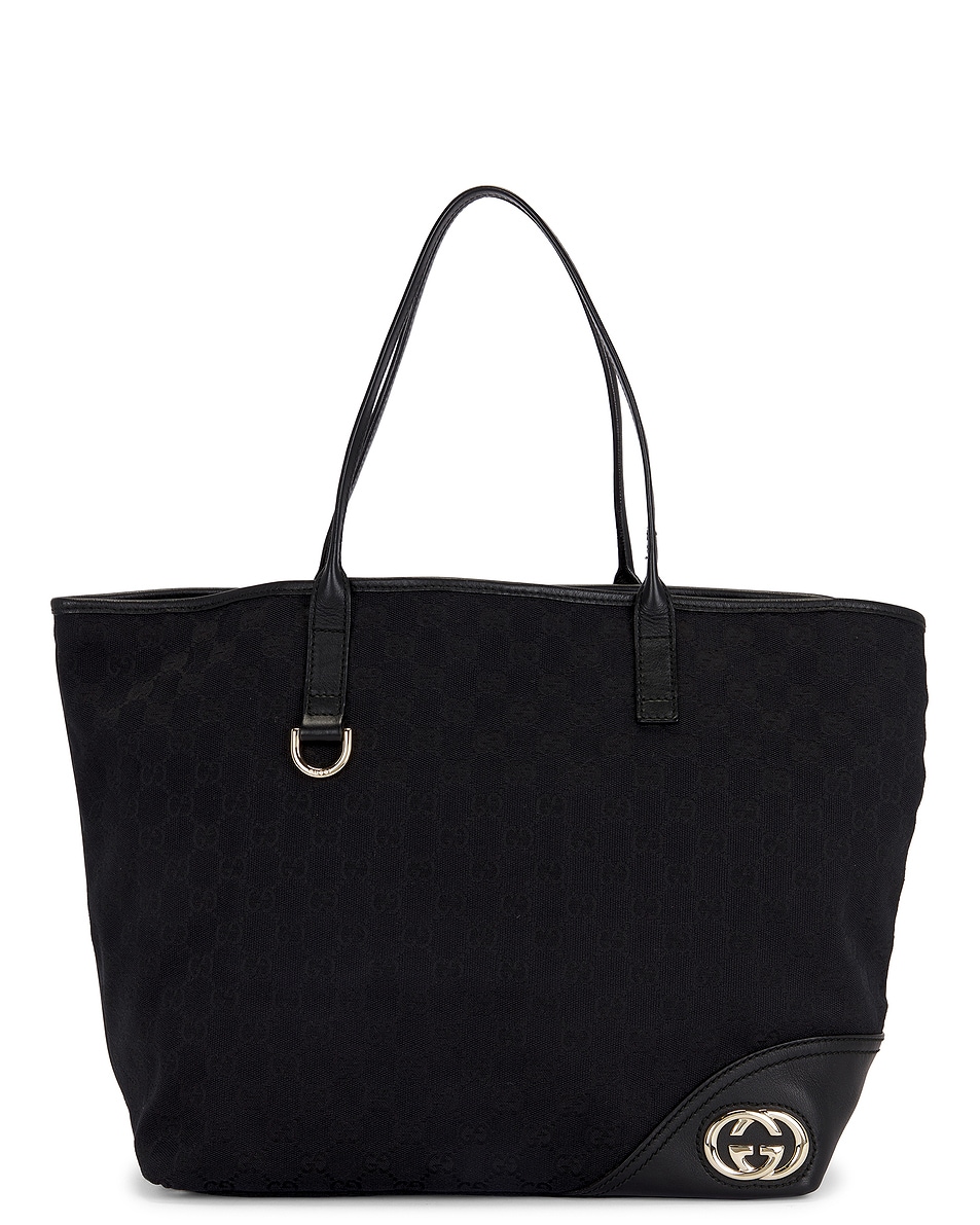 Image 1 of FWRD Renew Gucci New Britt Tote Bag in Black