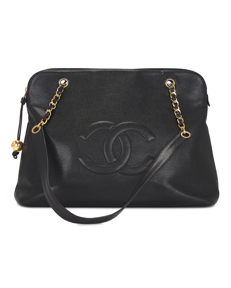 Image 1 of FWRD Renew Chanel Caviar Timeless Shopper Tote Bag in Black