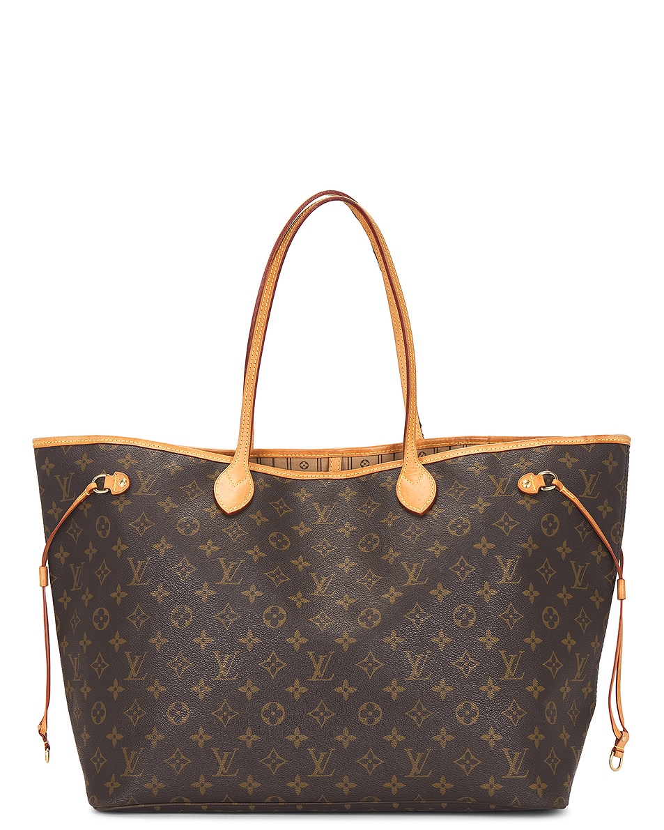 Image 1 of FWRD Renew Louis Vuitton Monogram Neverfull GM Tote Bag in Brown