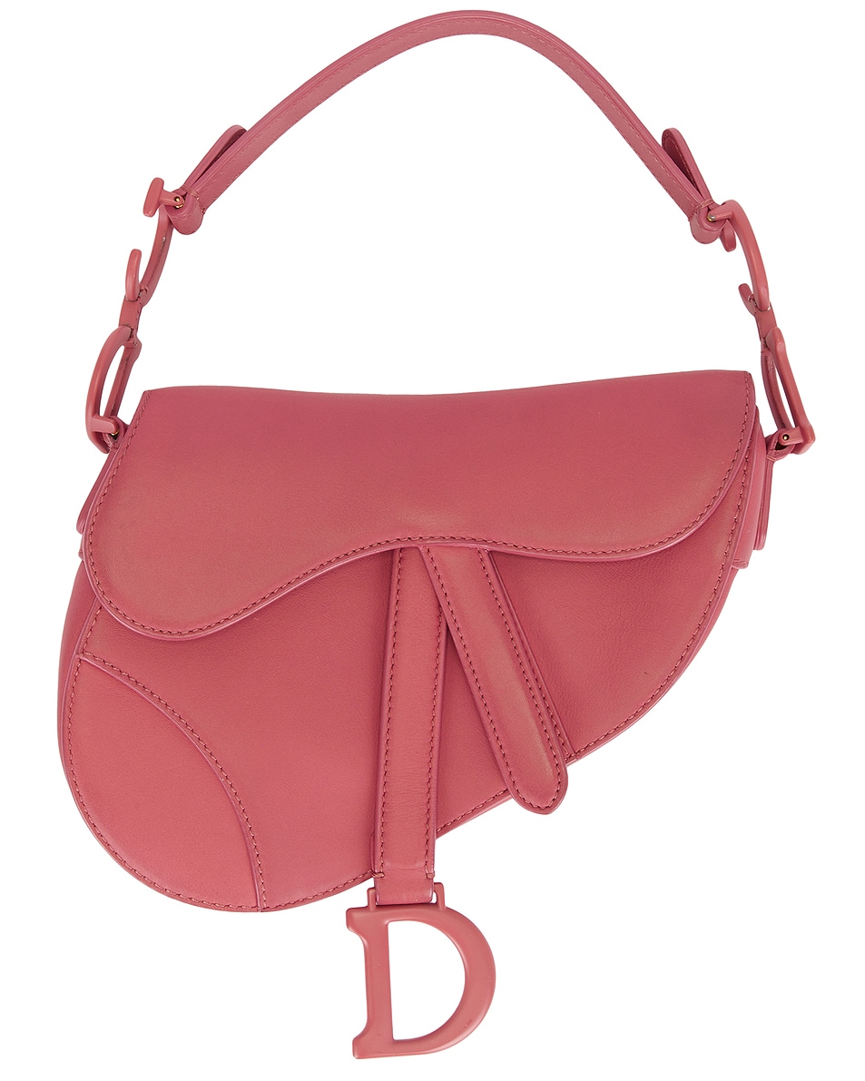 Image 1 of FWRD Renew Dior Mini Saddle Bag in Pink