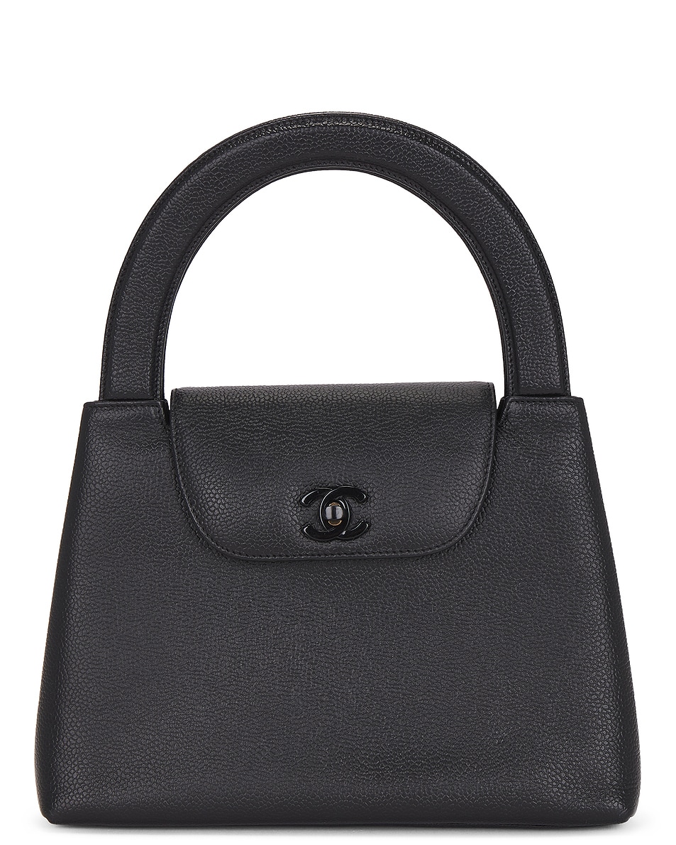 Image 1 of FWRD Renew Chanel Caviar Kelly Handbag in Black