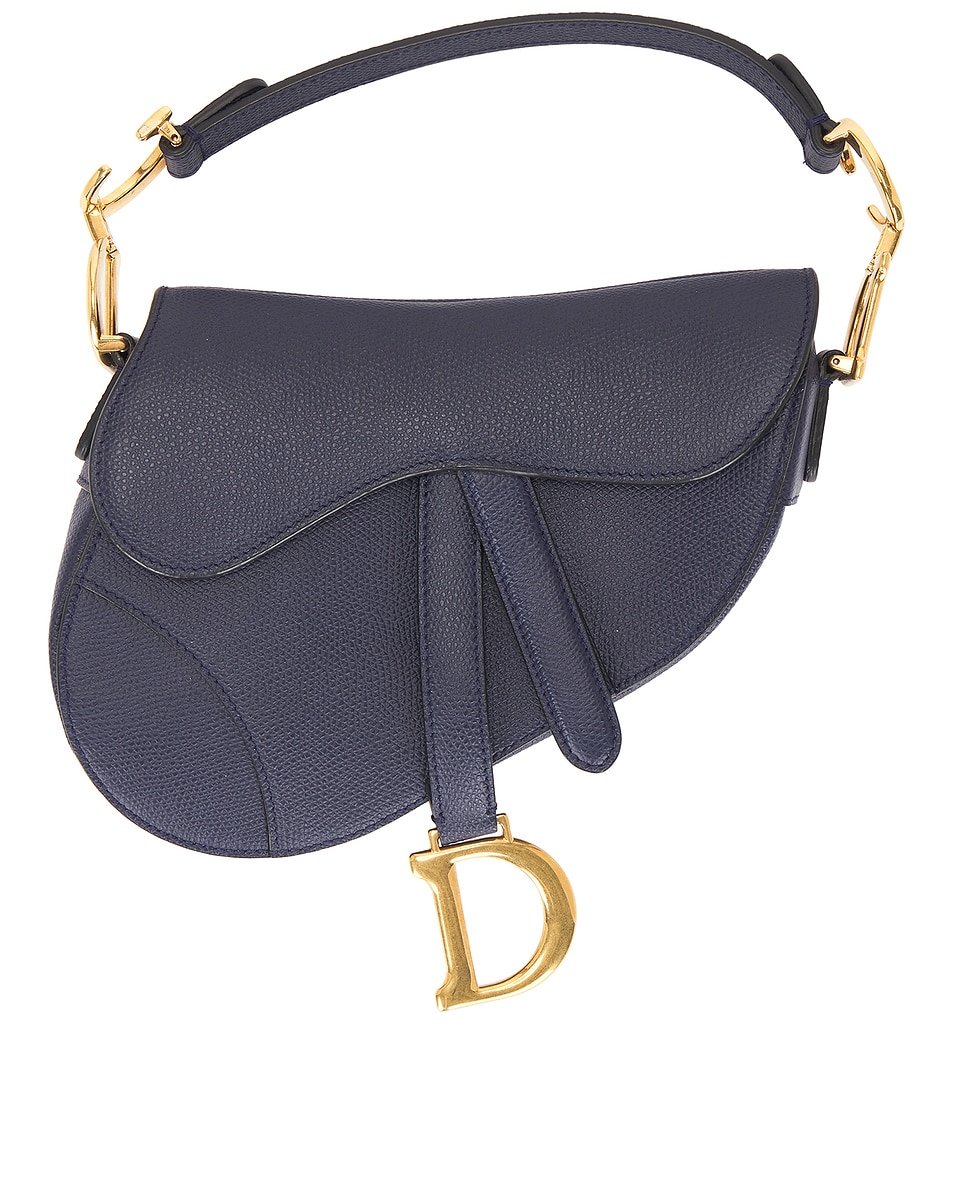 Image 1 of FWRD Renew Dior Saddle Bag in Navy