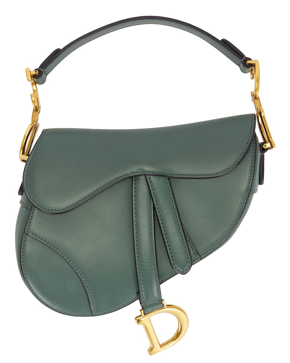 Image 1 of FWRD Renew Dior Saddle Bag in Green