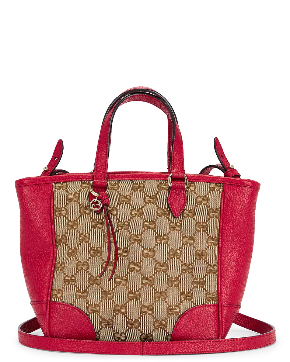 Image 1 of FWRD Renew Gucci Bree D-Ring Tote Bag in Beige