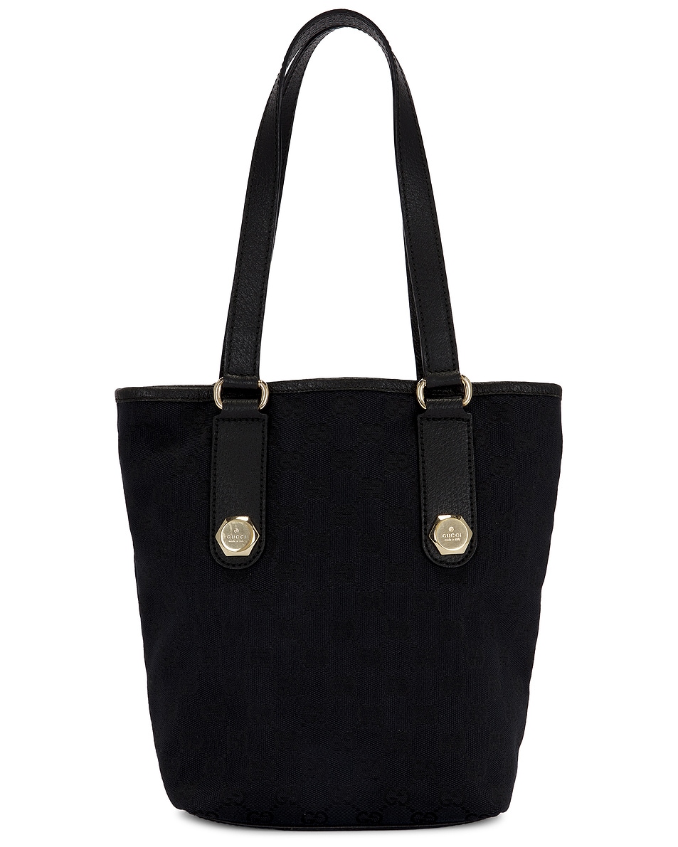 Image 1 of FWRD Renew Gucci Charmy Tote Bag in Black