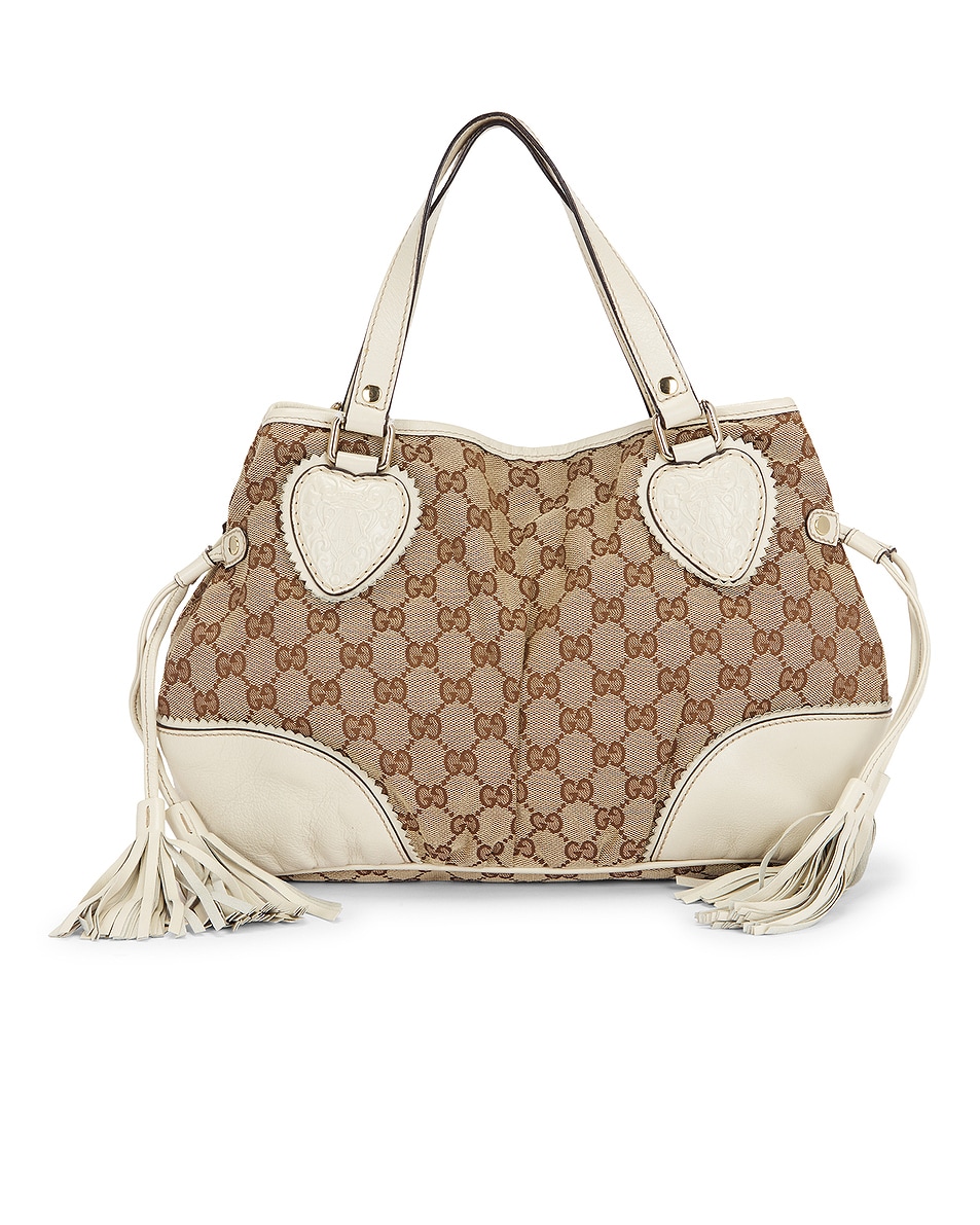 Image 1 of FWRD Renew Gucci Tribeca Tote Bag in Beige