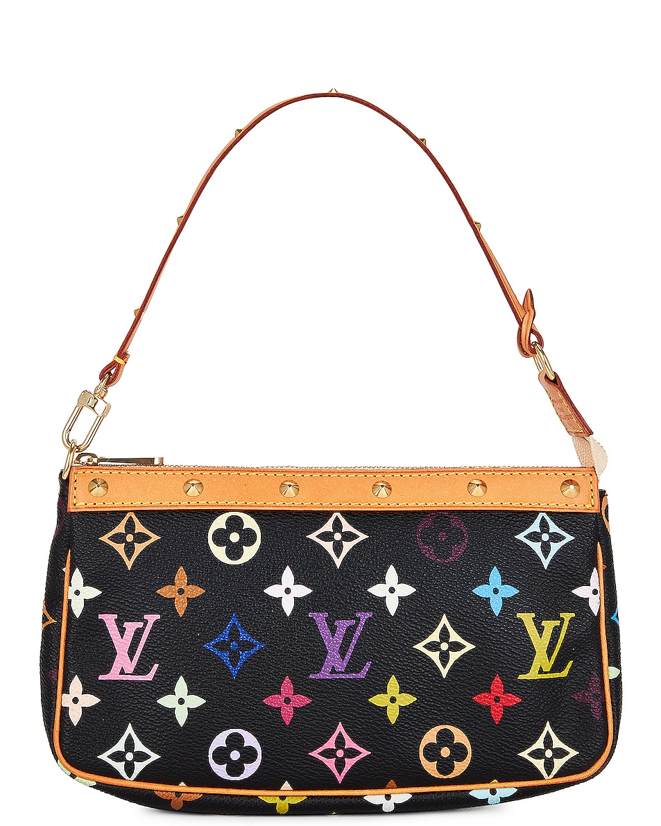 Image 1 of FWRD Renew Louis Vuitton Monogram Pochette Accessoires Bag in Multi Black