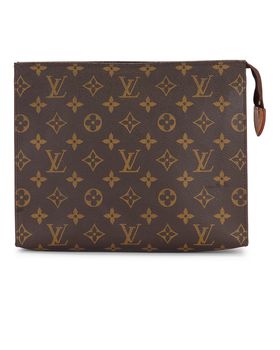 Image 1 of FWRD Renew Louis Vuitton Monogram Pochette Toilette 26 Bag in Brown