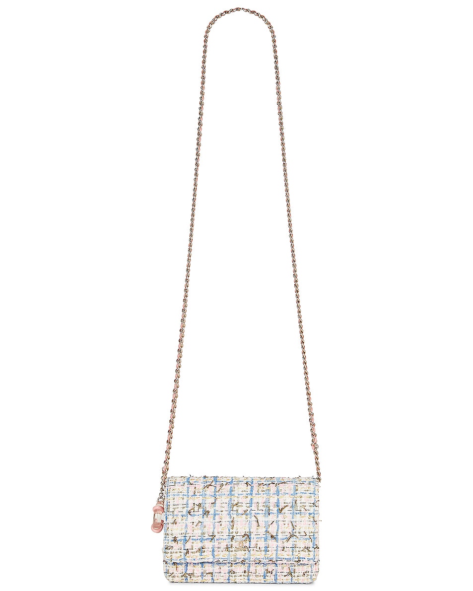 Image 1 of FWRD Renew Chanel Tweed Wallet On Chain Bag in Multi