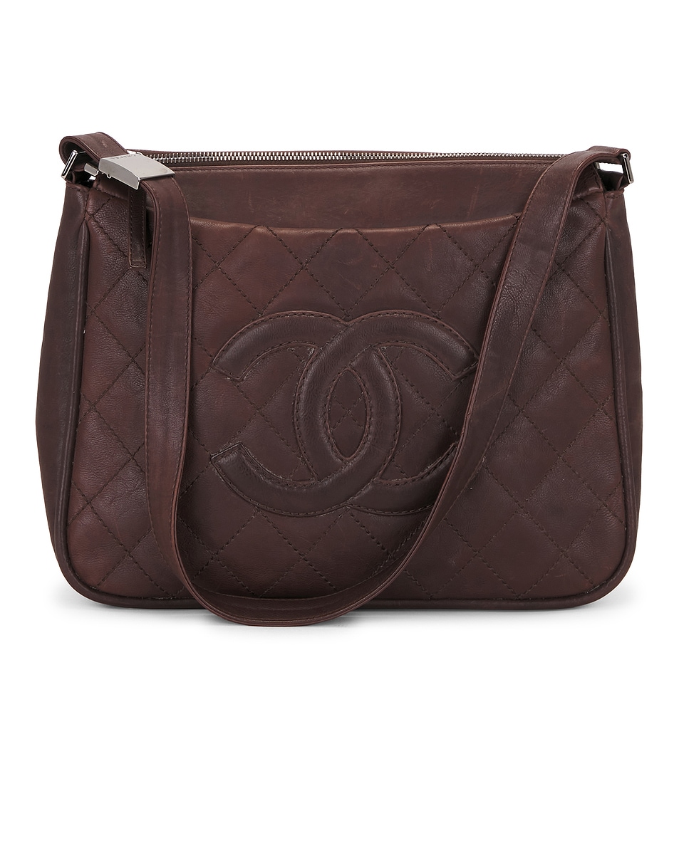 Image 1 of FWRD Renew Chanel Vintage Shoulder Bag in Brown