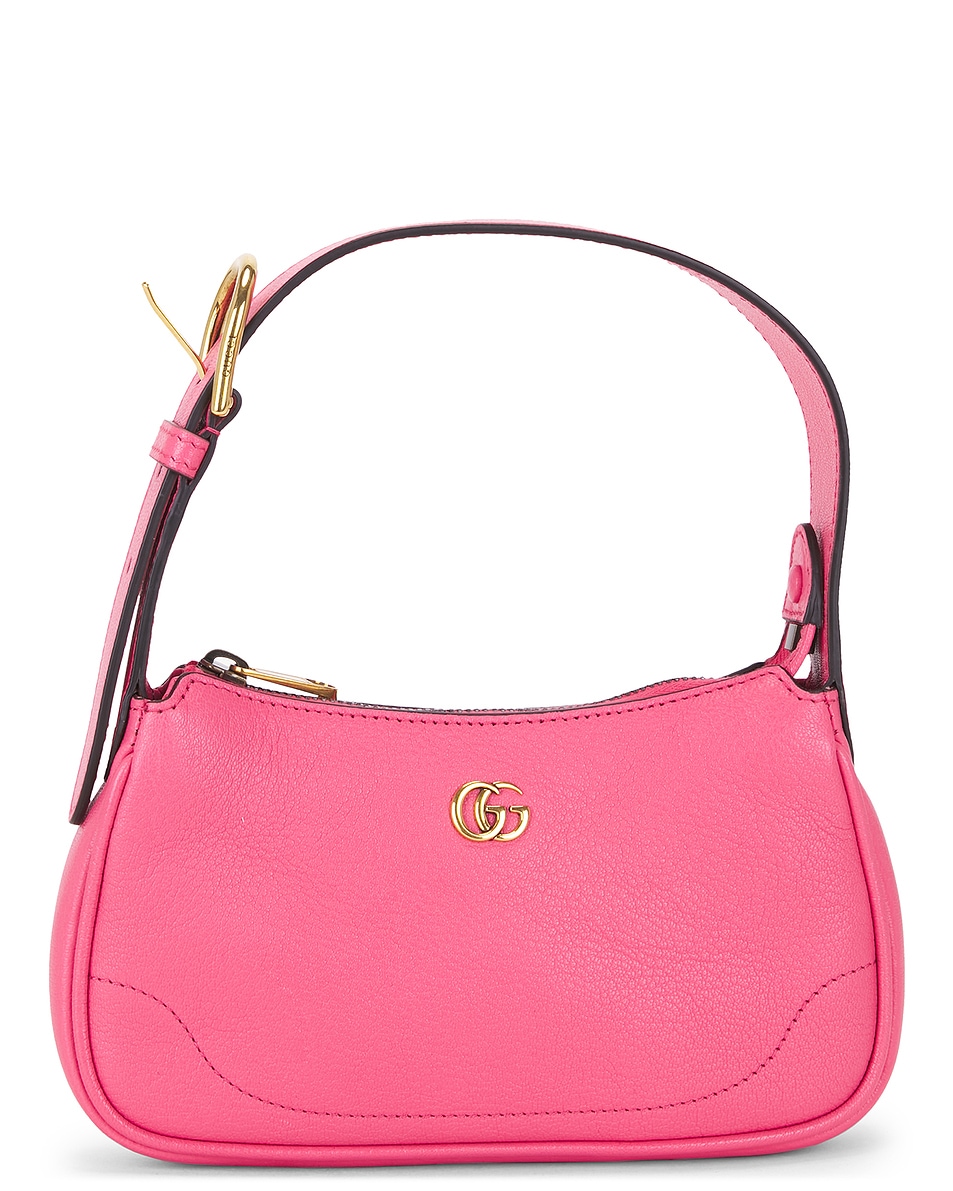 Image 1 of FWRD Renew Gucci Aphrodite Mini Shoulder Bag in Pink
