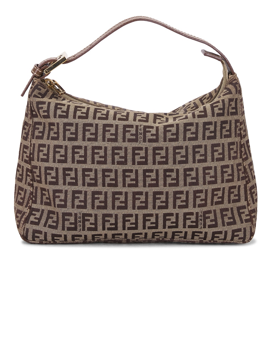 Image 1 of FWRD Renew Fendi Zucchino Vanity Handbag in Beige