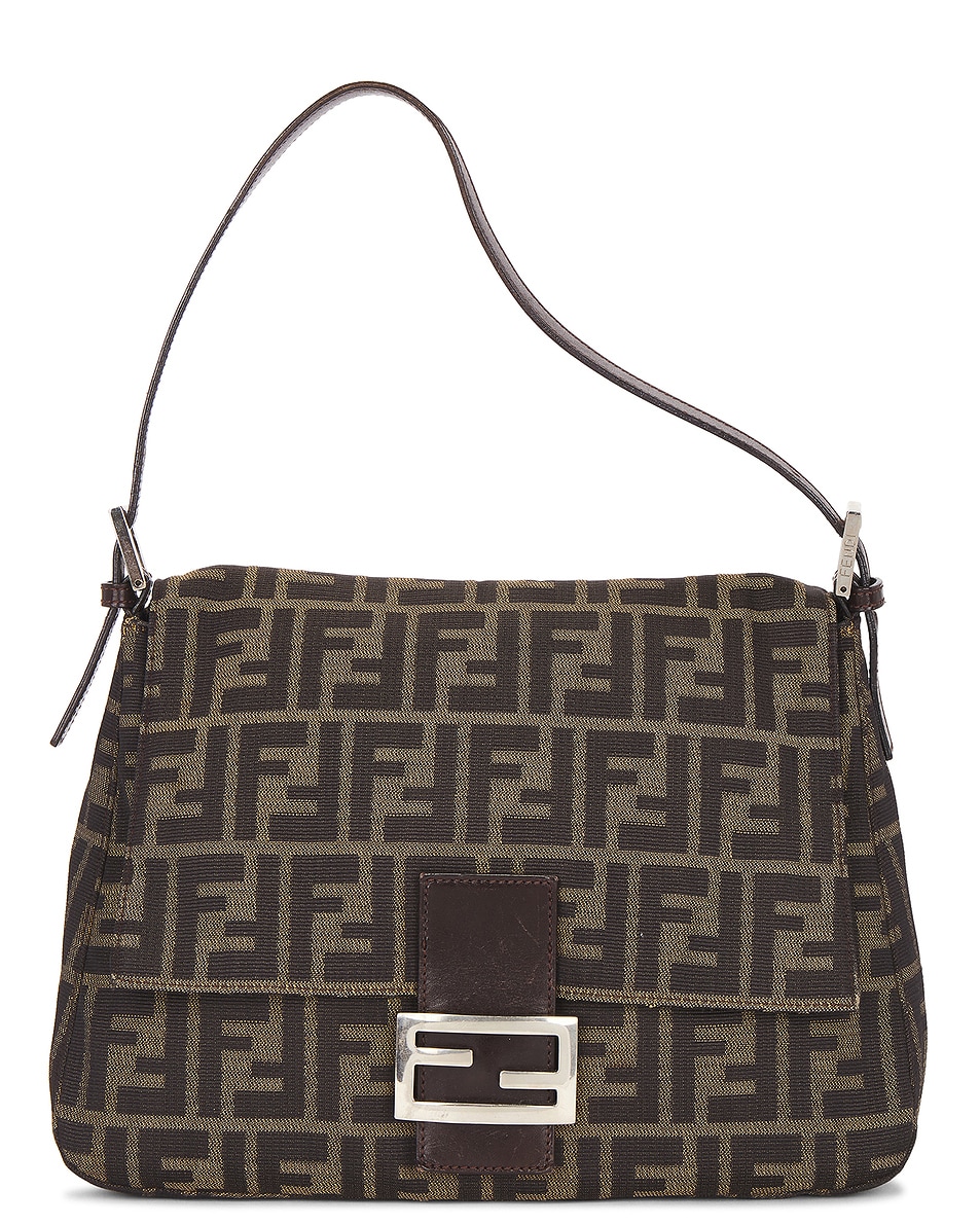 Image 1 of FWRD Renew Fendi Mama Forever Baguette Shoulder Bag in Brown