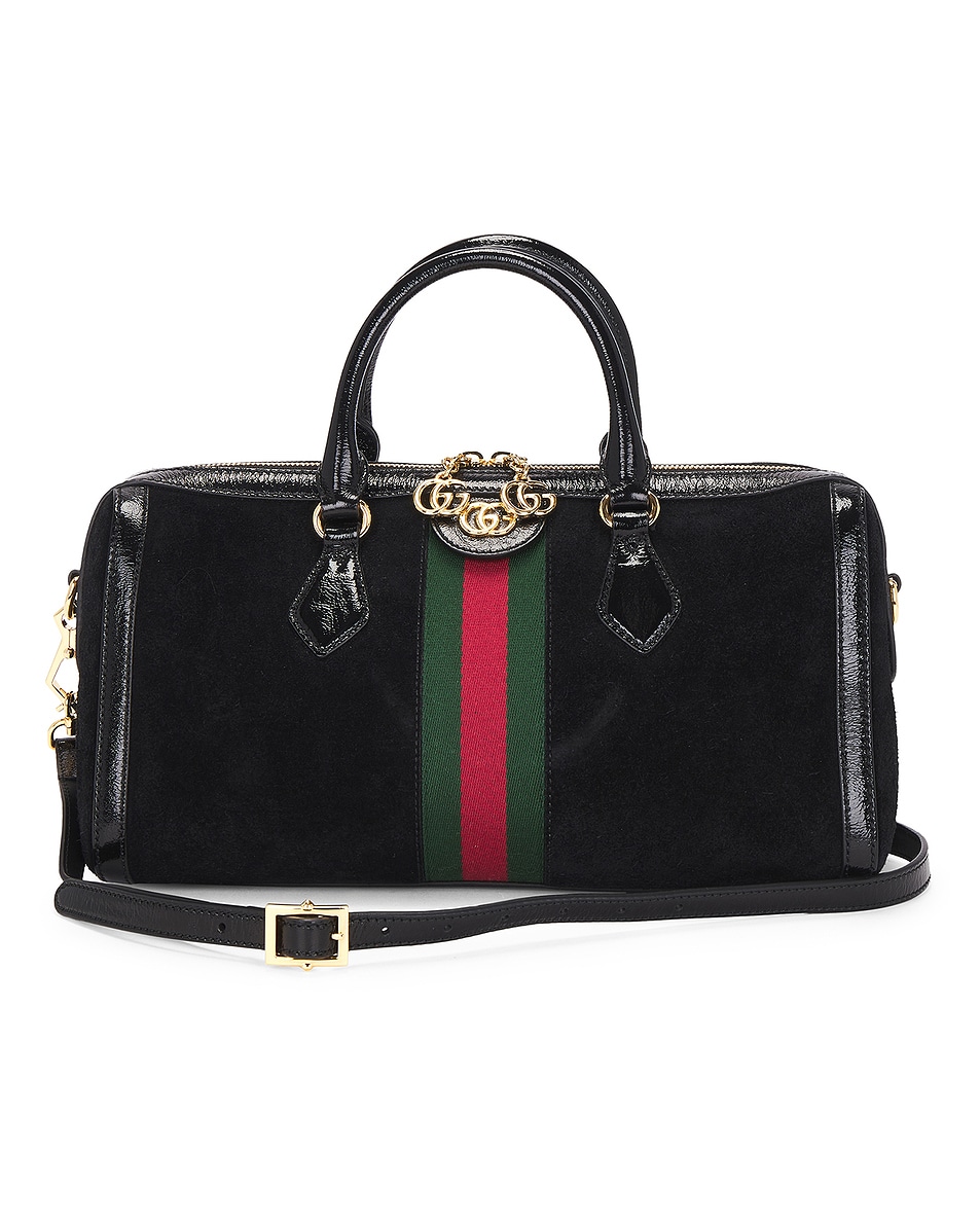 Image 1 of FWRD Renew Gucci Ophidia Boston Bag in Black
