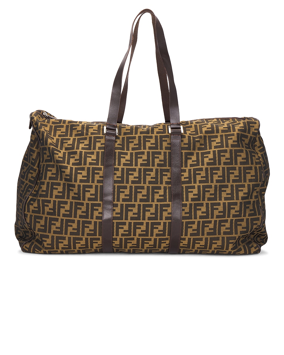 Image 1 of FWRD Renew Fendi Zucca Weekend Bag in Brown