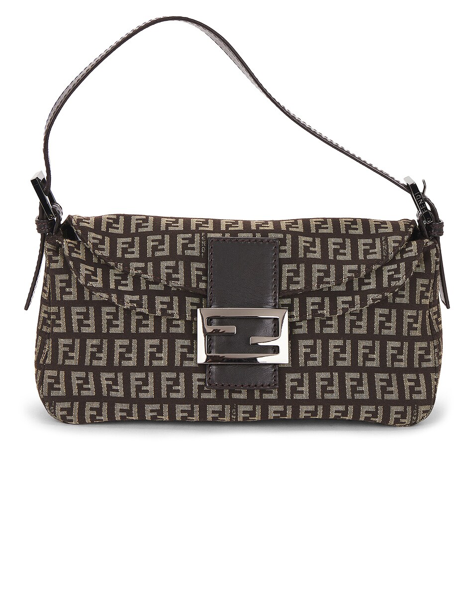 Image 1 of FWRD Renew Fendi Baguette Shoulder Bag in Brown