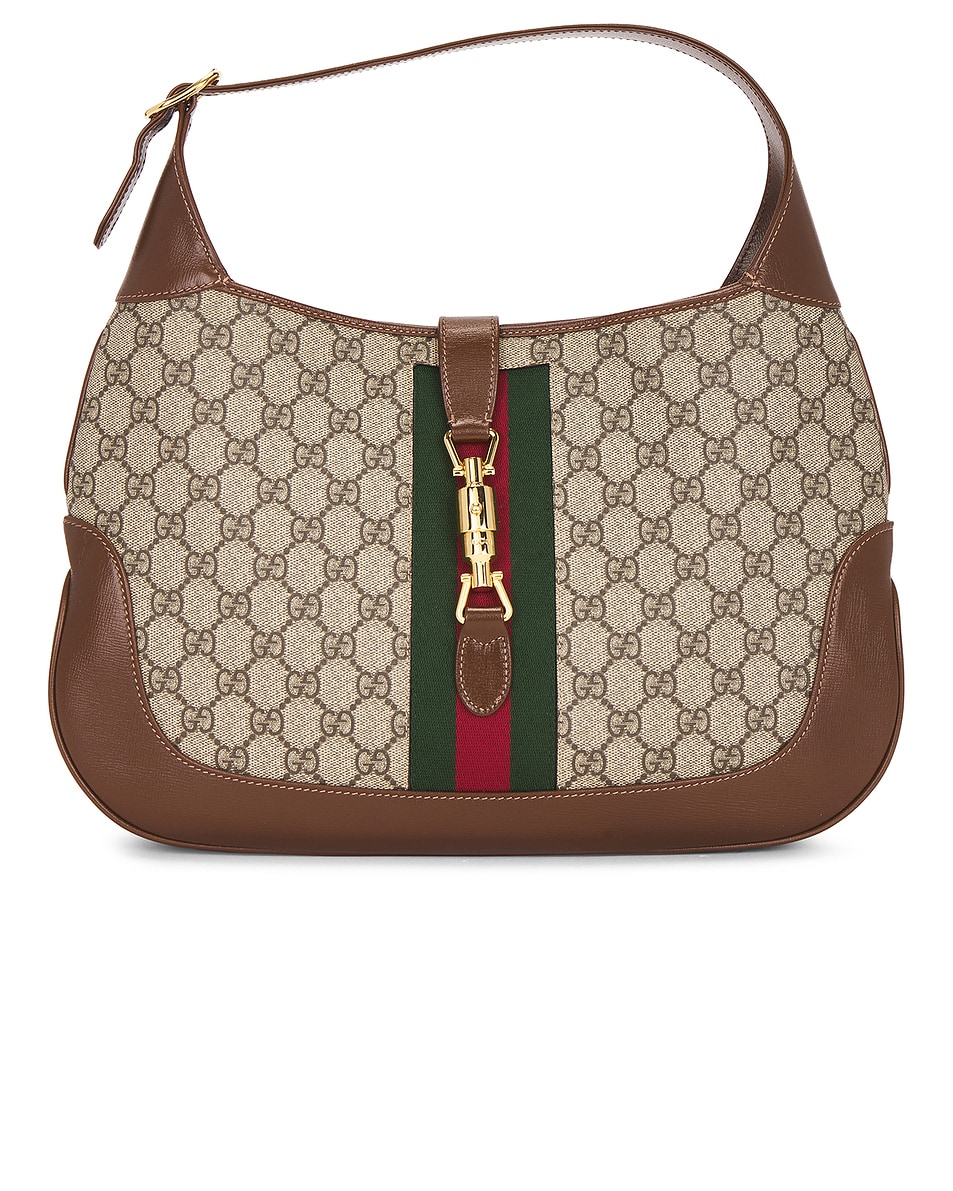 Image 1 of FWRD Renew Gucci Jackie 1961 Hobo Bag in Beige