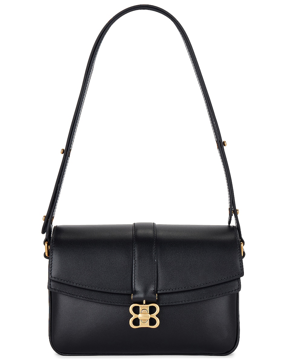 Image 1 of FWRD Renew Balenciaga Small Lady Flap Bag in Black