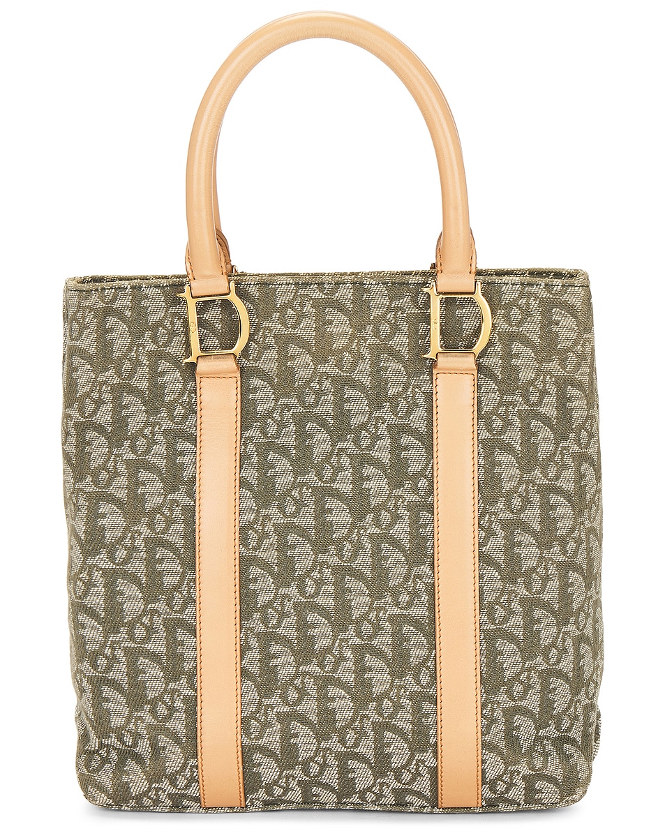 Image 1 of FWRD Renew Dior Trotter Tote Bag in Beige