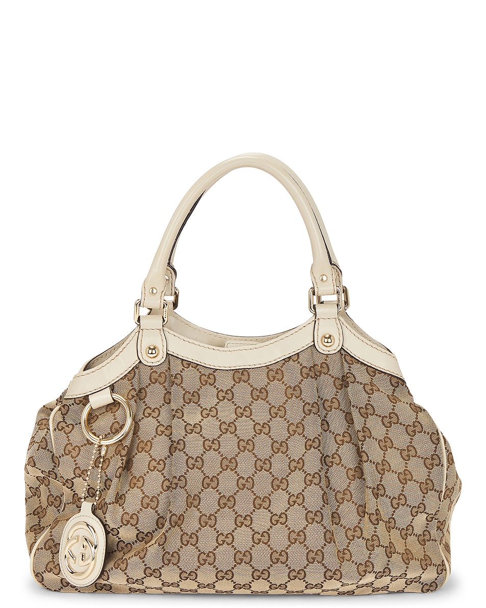 Image 1 of FWRD Renew Gucci Sukey Tote Bag in Beige