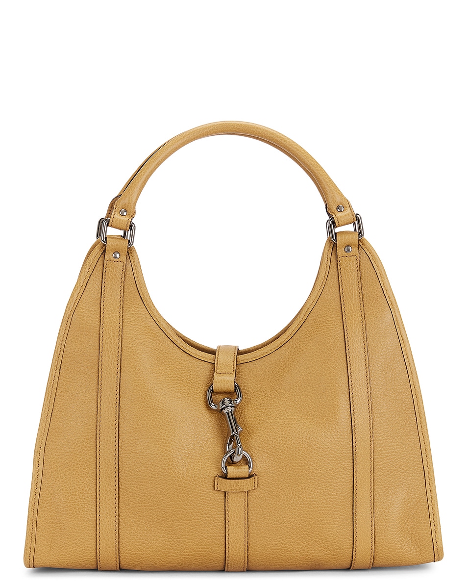 Image 1 of FWRD Renew Gucci Bardot Hobo Bag in Tan