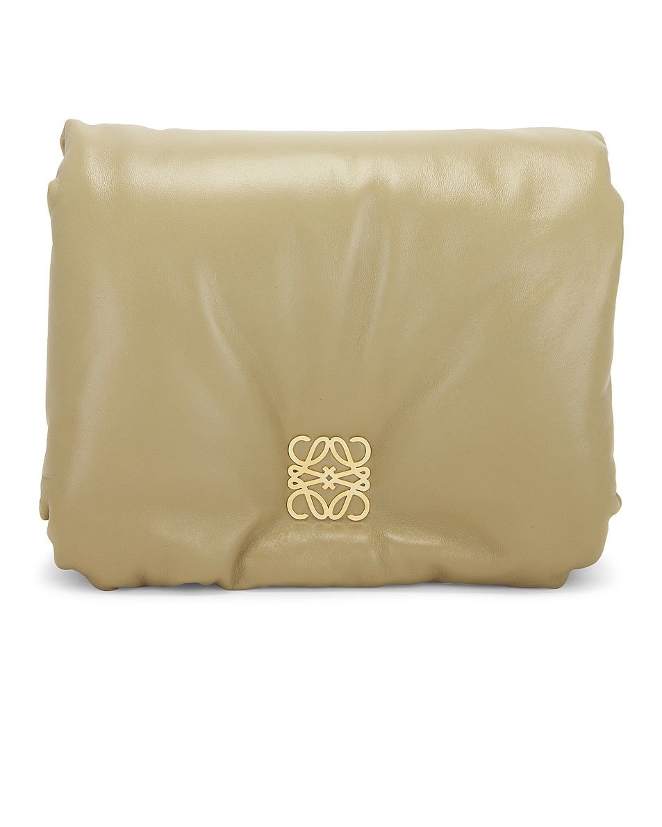 Image 1 of FWRD Renew Loewe Goya Puffer Bag in Clay Green