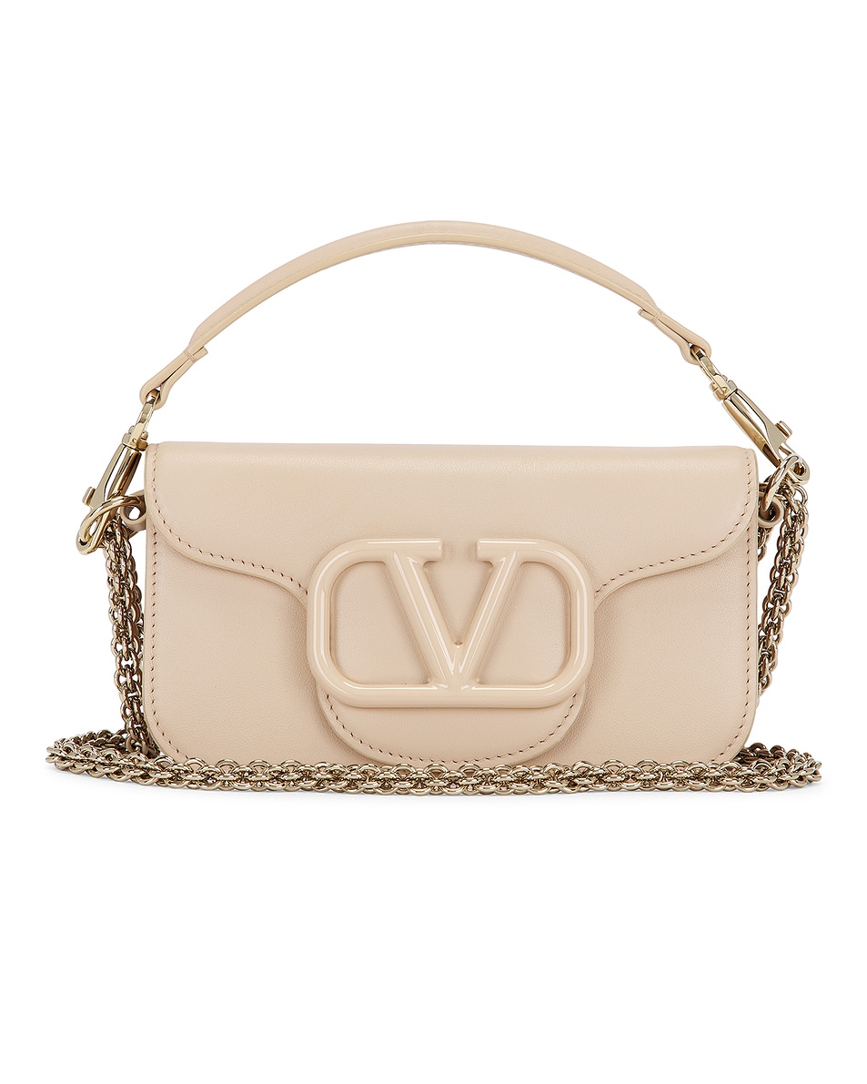 Image 1 of FWRD Renew Valentino Garavani Loco Small Shoulder Bag in Powder Rose