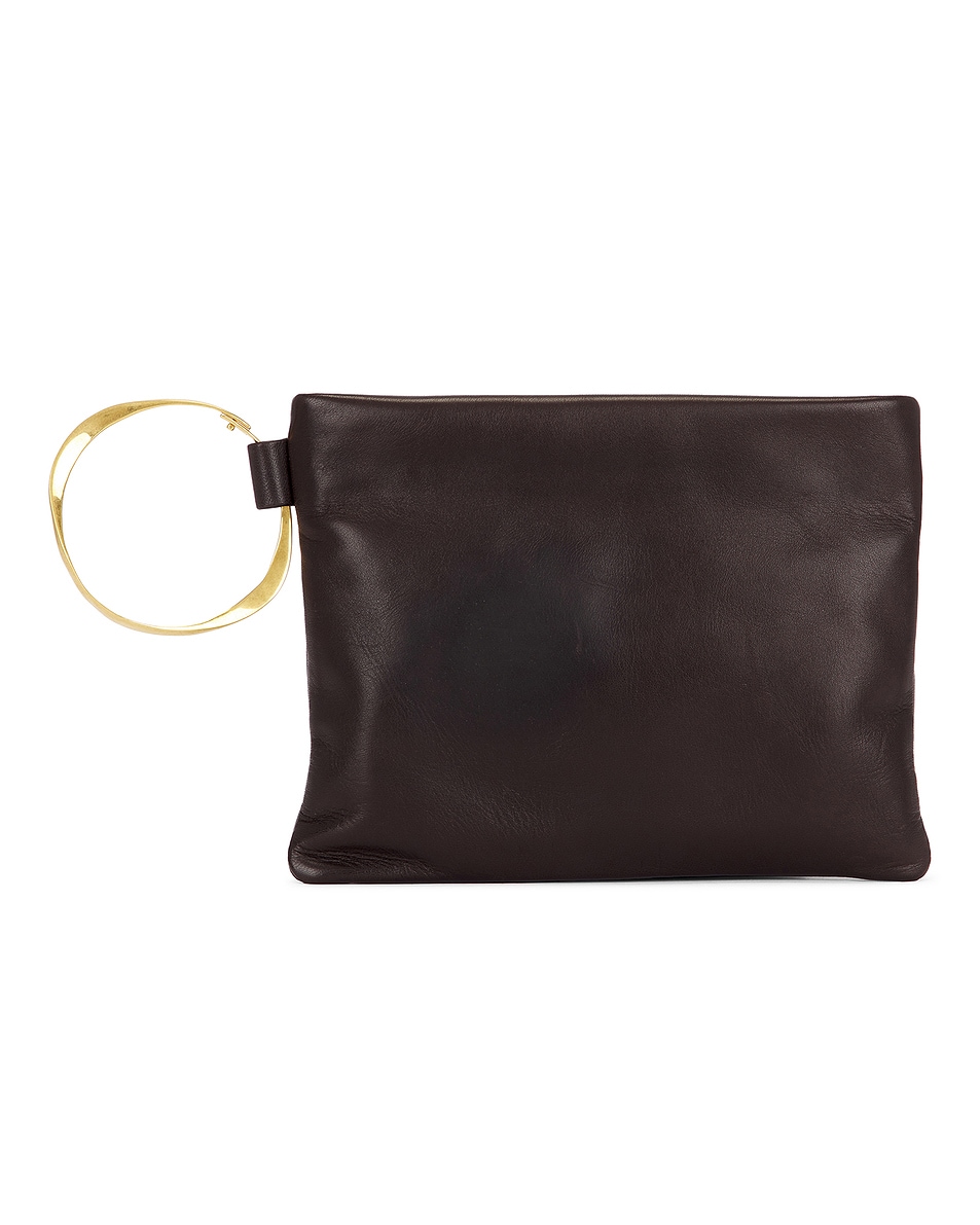 Image 1 of FWRD Renew The Row Square Bracelet Clutch in Dark Aniline ANG