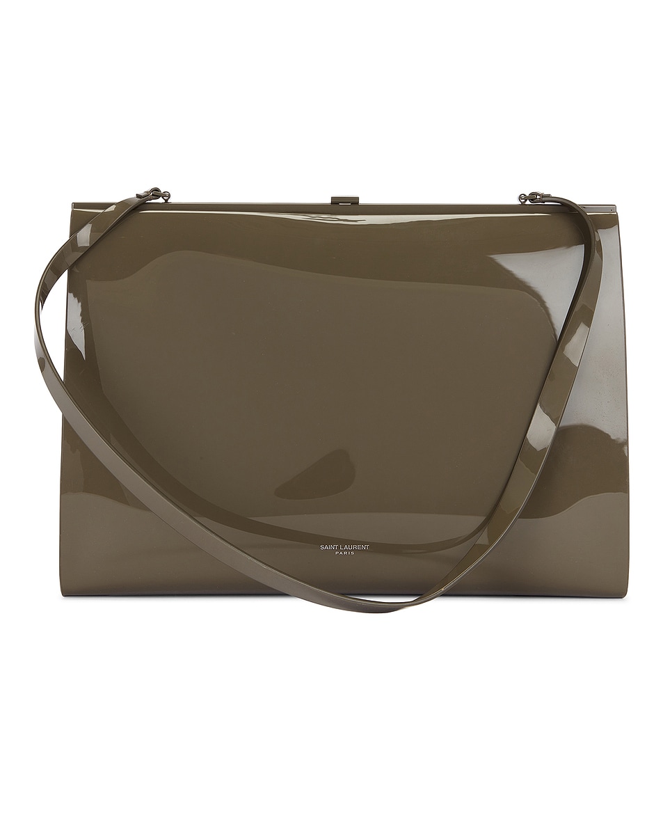 Image 1 of FWRD Renew Saint Laurent Large Gaia Shoulder Bag in Wild Forest