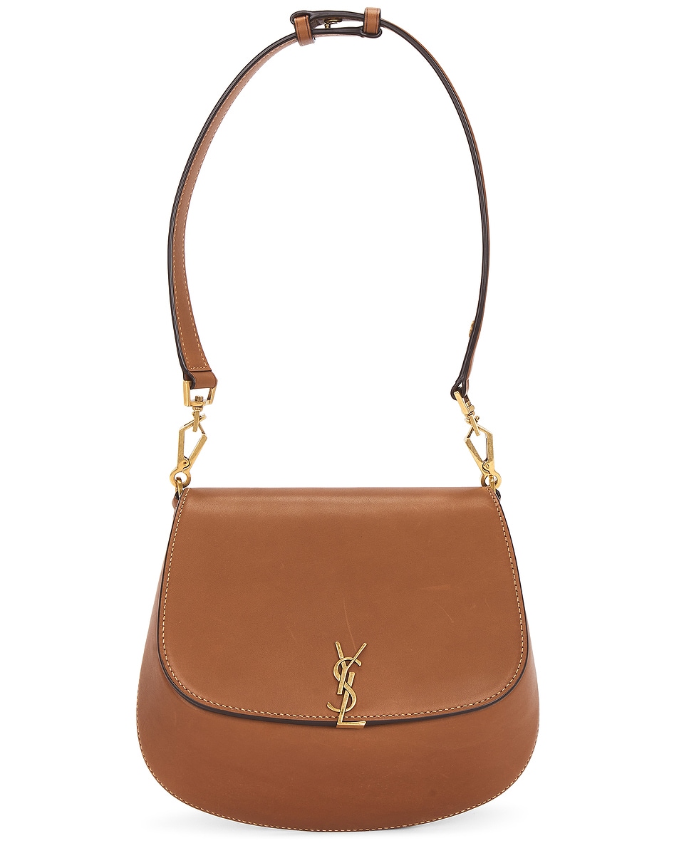 Image 1 of FWRD Renew Saint Laurent Mini Top Handle Bag in Brick